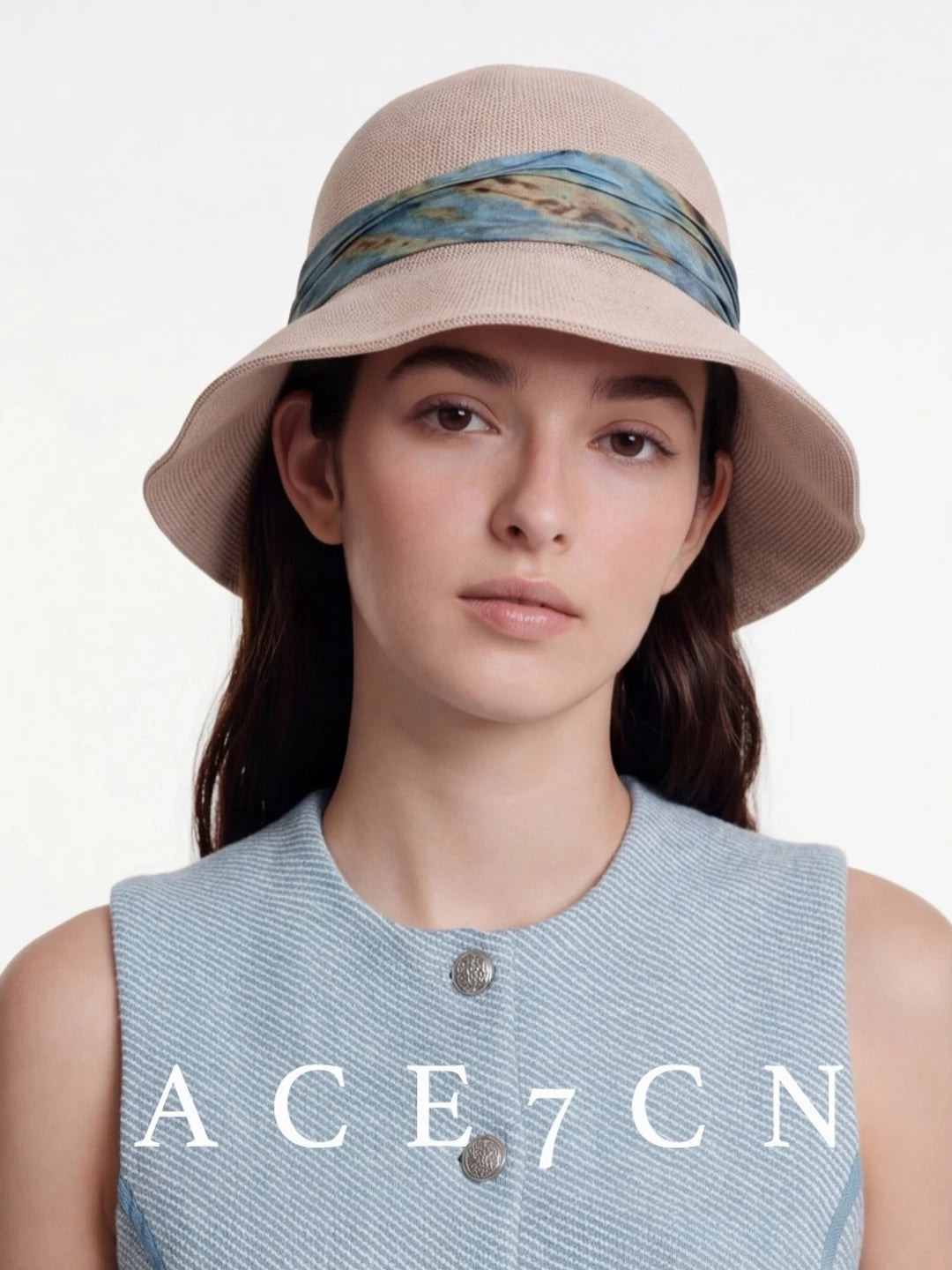 Ink-Wash Band Bucket Hat — ACE7CN