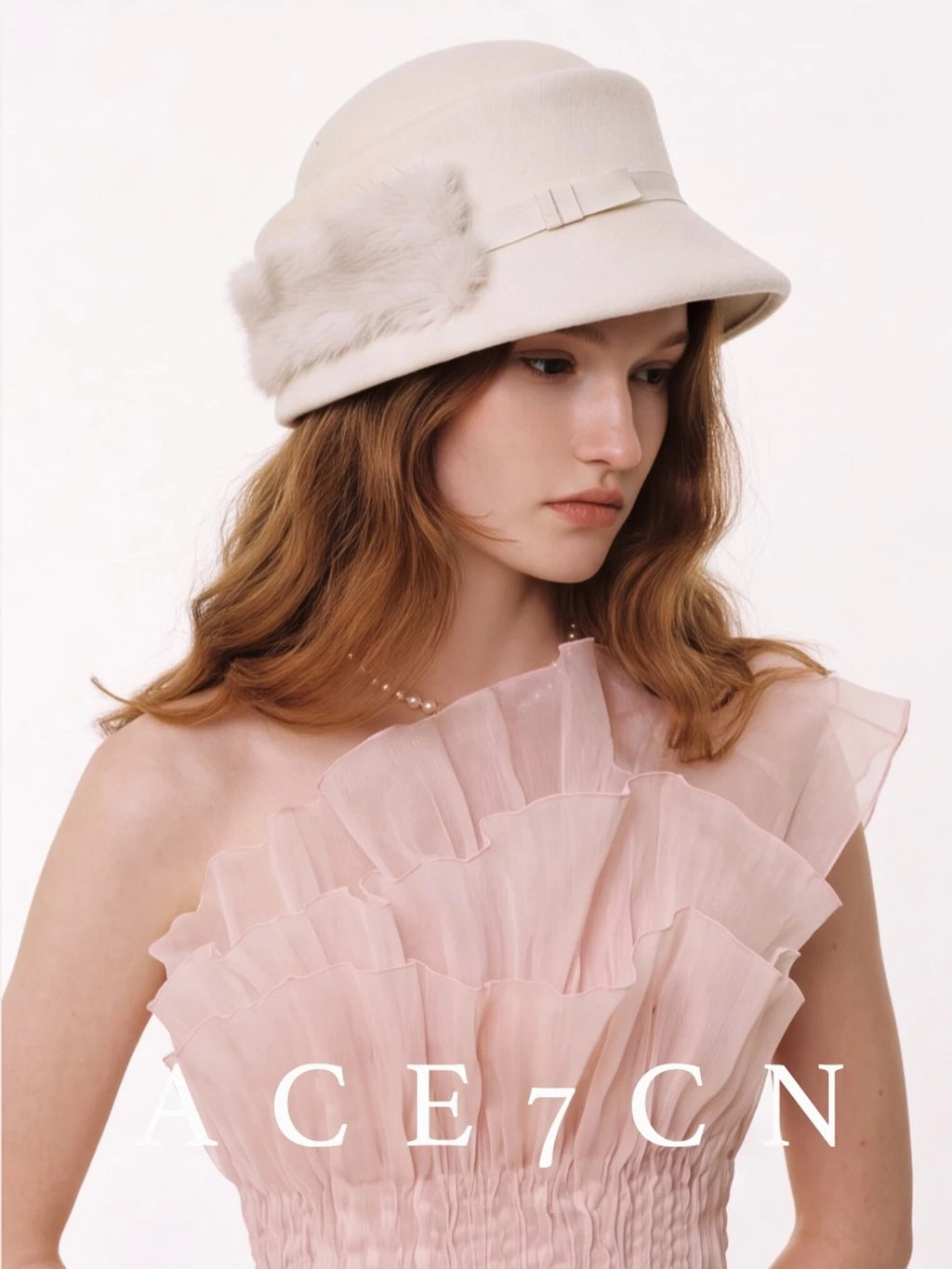Faux-Mink Wool Bucket Hat — ACE7CN