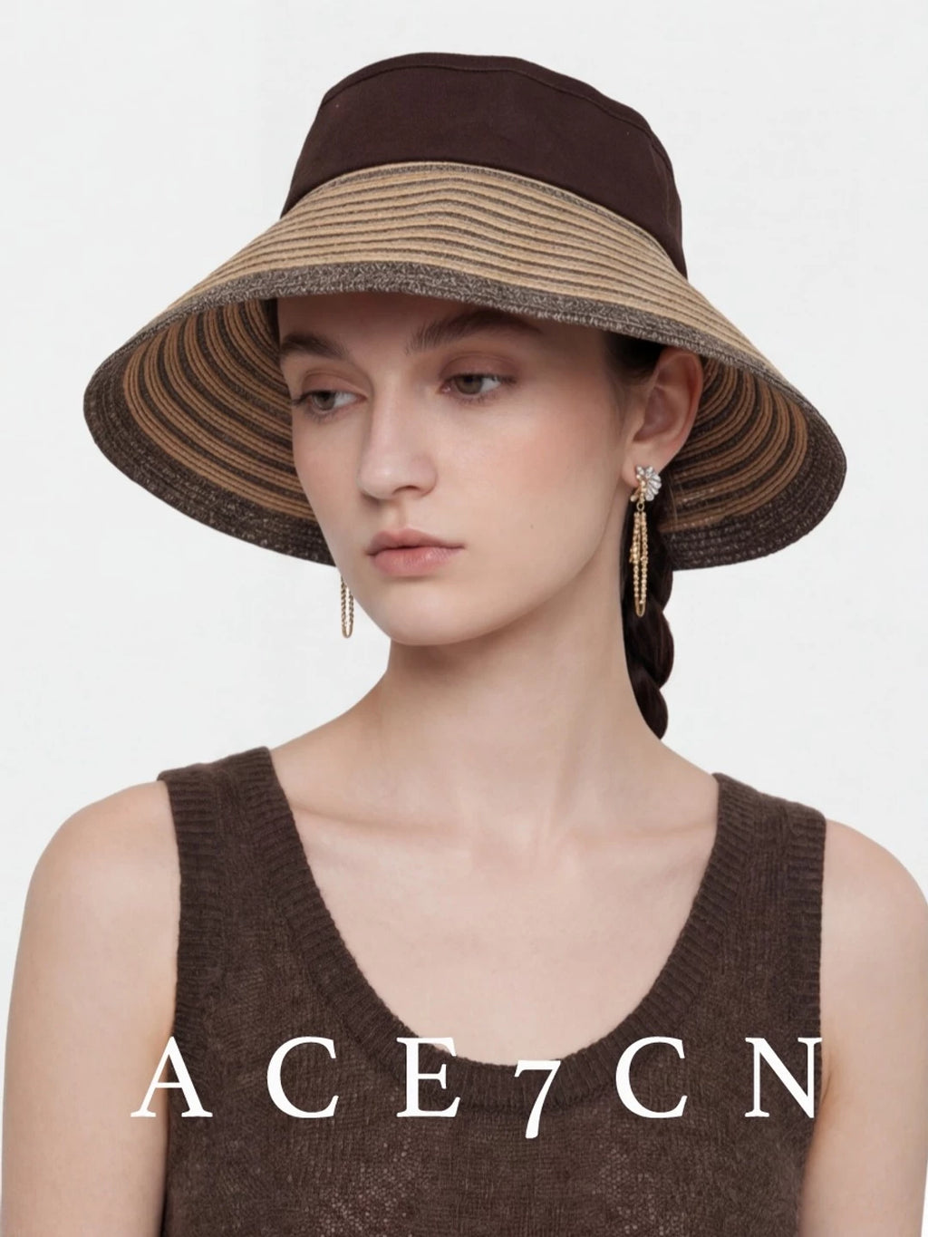 Two-Tone Open-Top Sun Visor — ACE7CN