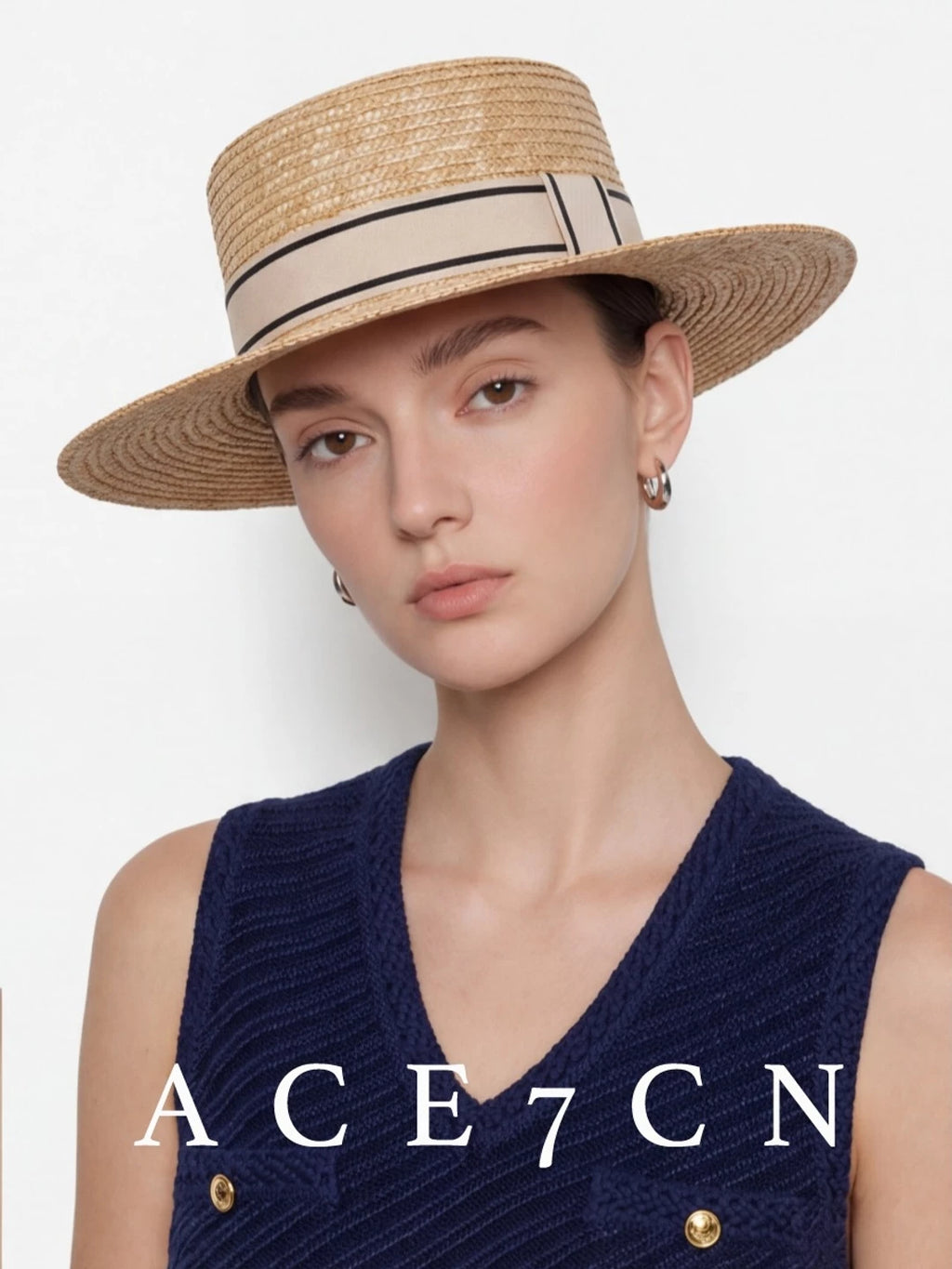 Hand-Woven Wheat-Straw Fedora — ACE7CN
