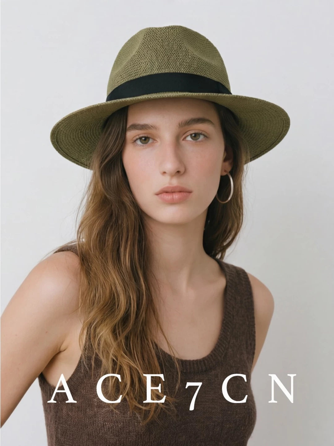 Western Straw Panama Hat — ACE7CN