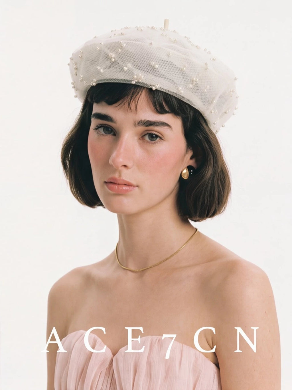 Hand-Beaded Painter Beret — ACE7CN