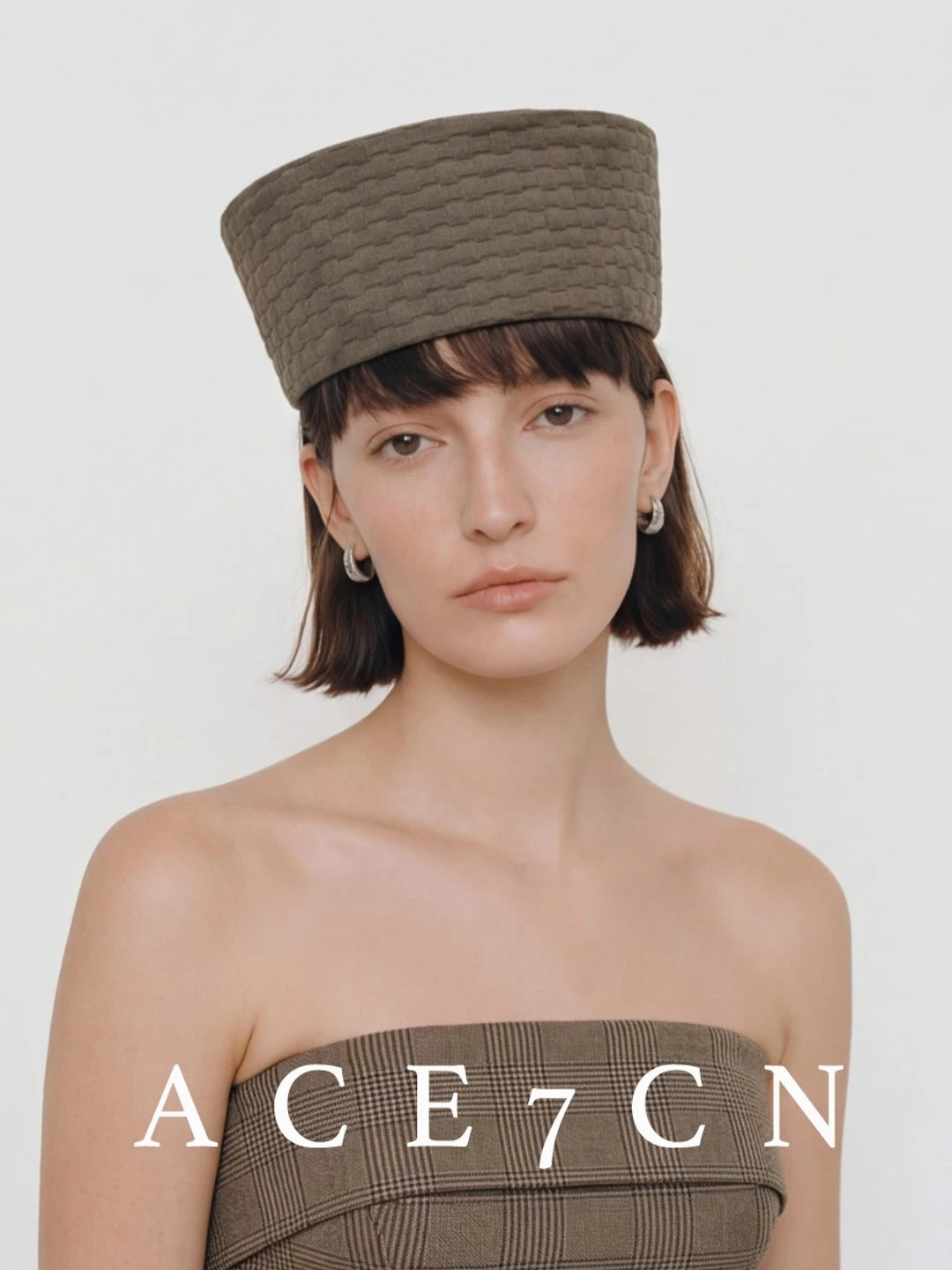 Soft Woven Pillbox Hat — ACE7CN