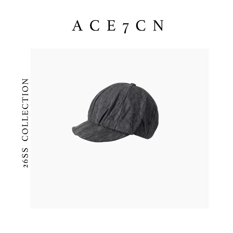 Breathable Linen Newsboy Cap — ACE7CN